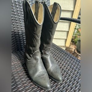 Black vintage cowboy boots